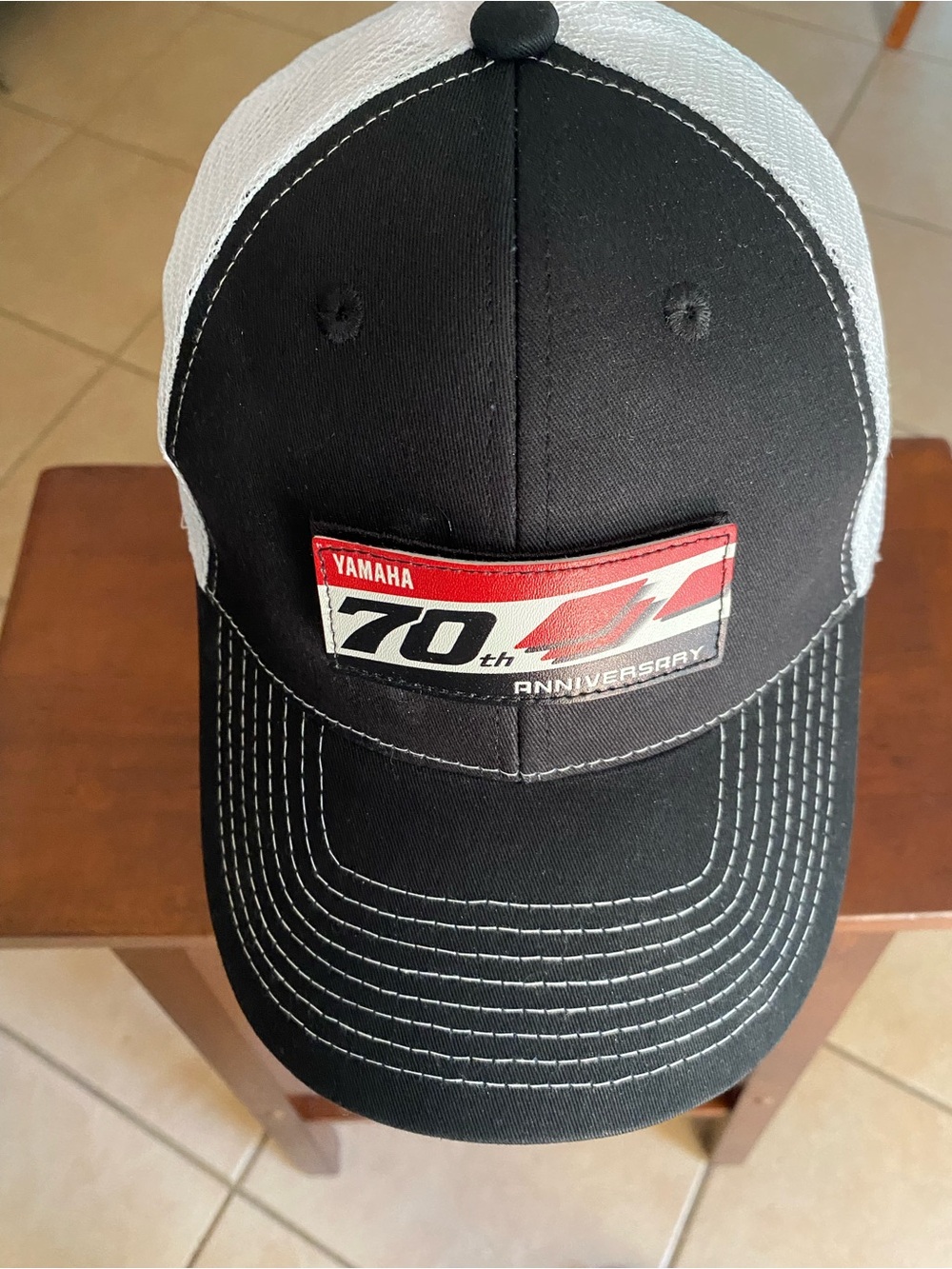 Yamaha Black & White 70th Anniversary Patch Cap